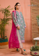 Asim Jofa Gul Rung Pret Collection Ajgr-07 Printed Cotton Silk 2 Pcs