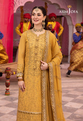 Asim Jofa Dastaan Ajda-04 Embroidered Paper Cotton 3 Pcs