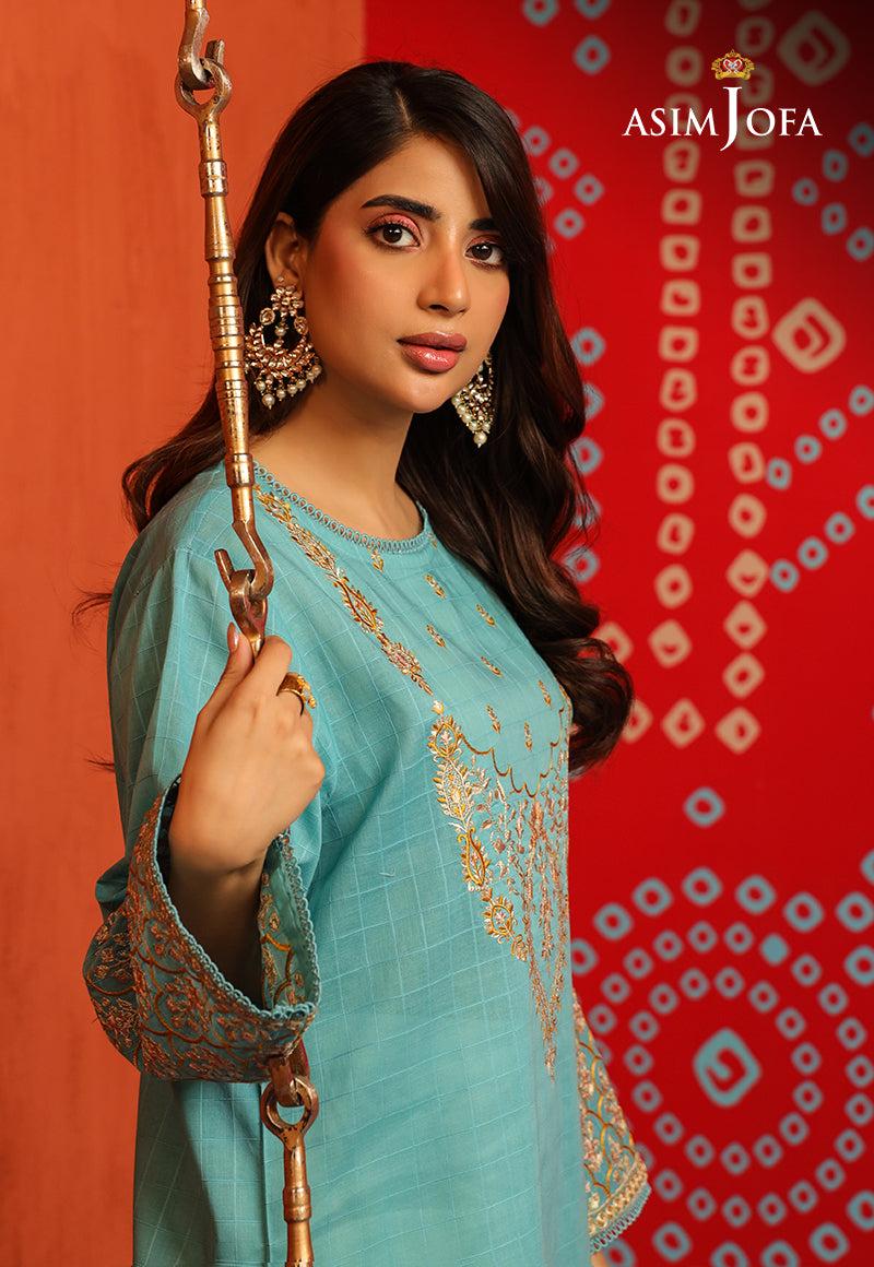 Asim Jofa Tara Sitara Ajtm-13 - 1 Pc Embroidered Self Jacquard 1 Pc