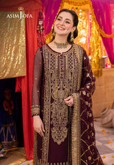 Asim Jofa Dastaan Ajda-21 Embroidered Chiffon 3 Pcs