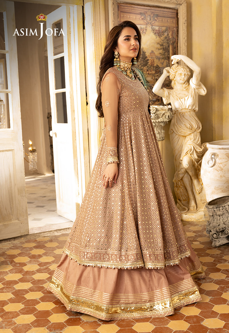 Asim Jofa Designers Limited Edition Ajnbd-03 Embroidered Chiffon 3 Pcs