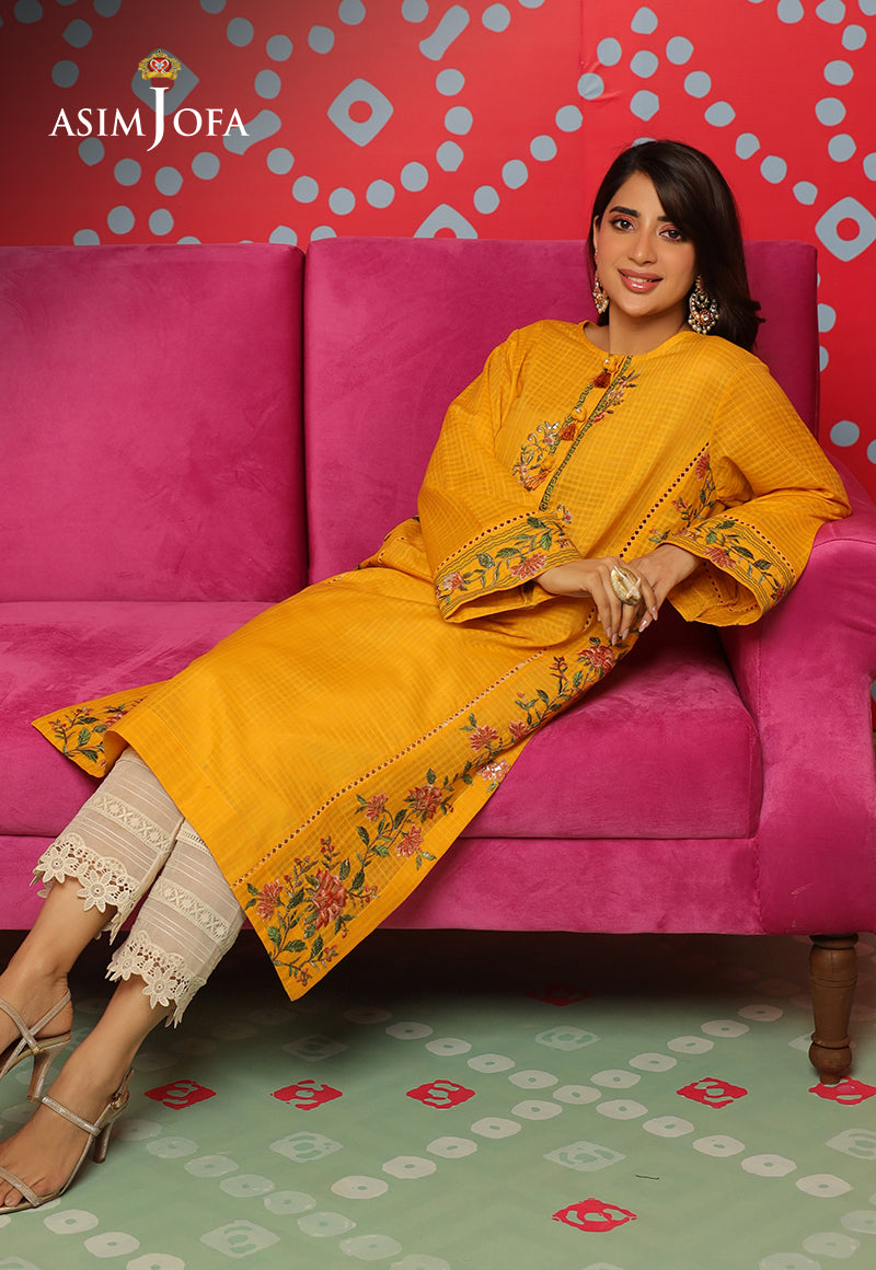 Asim Jofa Tara Sitara Ajtm-22 - 1 Pc Embroidered Self Jacquard 1 Pc