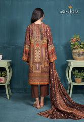 Asim Jofa Gul Rung Pret Collection Ajgr-18 Printed Swiss Lawn 3 Pcs