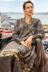 M Prints By Maria B Unstitched 3 Piece Cambric Fall Edit Suit-MPT-2307-A