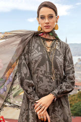 M Prints By Maria B Unstitched 3 Piece Cambric Fall Edit Suit-MPT-2307-A