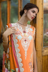 The Secret Garden Hemline By Mushq Unstitched 3 Piece Summer Suit-07-B-Silent Petals