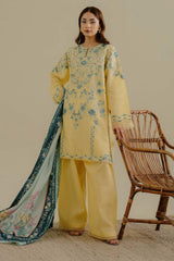 COCO By Zara Shah Jahan Unstitched 3 Piece Lawn Drop 2 Suit-07-B-Velin
