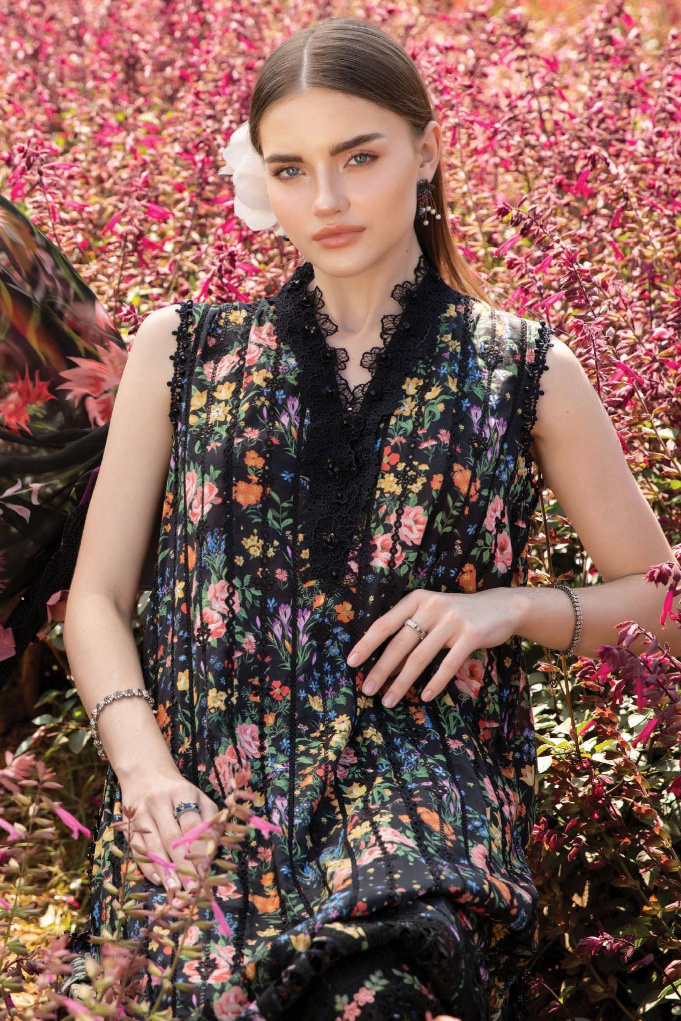 M.Prints By Maria B Unstitched 3 Piece Spring Summer Collection'2025-07-B