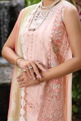 Noor By Saadia Asad Unstitched 3 Piece Luxury Chikankari Lawn'2024-D-07-B