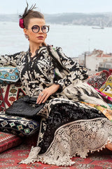 M Prints By Maria B Unstitched 3 Piece Cambric Fall Edit Suit-MPT-2307-B