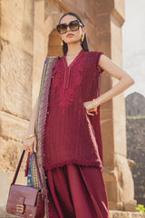 M Prints By Maria B Unstitched 3 Piece Winter Edition Suit-07-B