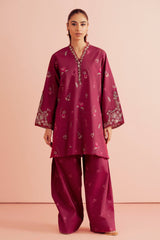 Daffodils By Seran Unstitched 2 Piece Lawn Suit-07-Evra