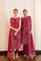 Lueur by Farasha Unstitched 3 Piece Luxury Formals Suit-07-Rosette