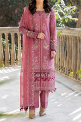 Bahaar by Farasha Unstitched 3 Piece Emb Lawn Suit-07-Rose Garland