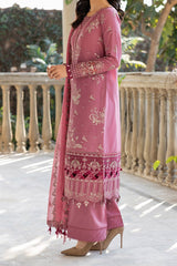 Bahaar by Farasha Unstitched 3 Piece Emb Lawn Suit-07-Rose Garland