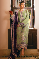 Symphony By Mushq Unstitched 3 Piece Emb Karandi Suit-07-Sparkling Noir