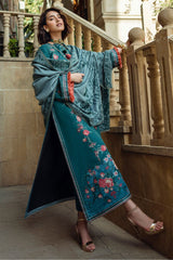 Broadway By Mushq Unstitched 3 Piece Winter Suit-MWI-07-Whispered Secrets
