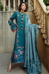 Broadway By Mushq Unstitched 3 Piece Winter Suit-MWI-07-Whispered Secrets