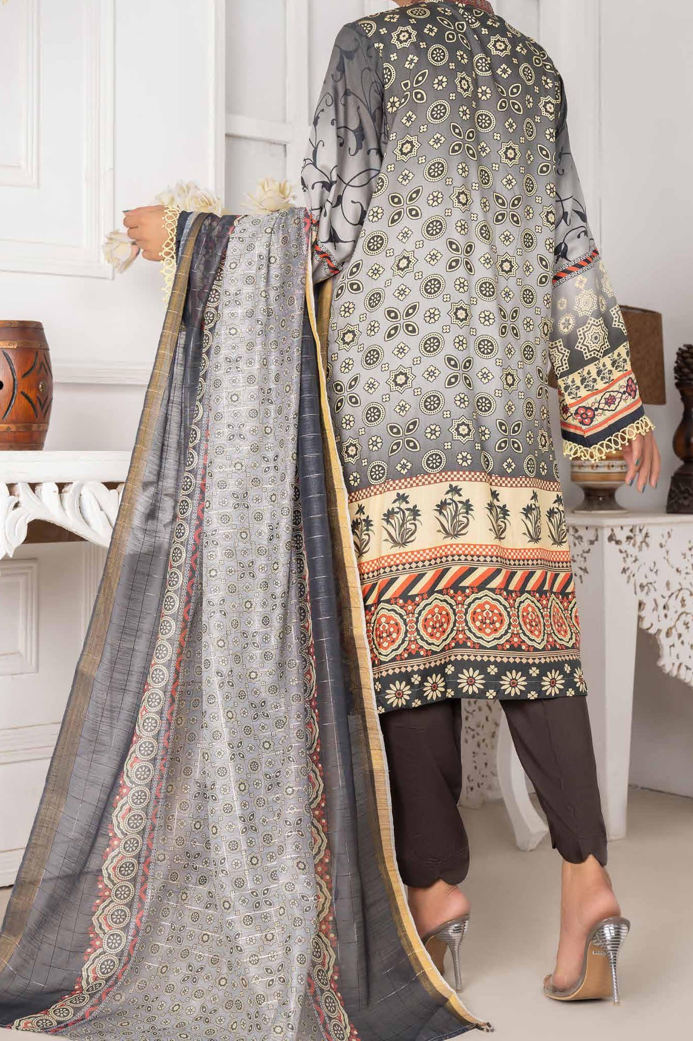 Chandni by Javed Arts Unstitched 3 Piece Viscose Schiffli Collection'2022-CVS-07