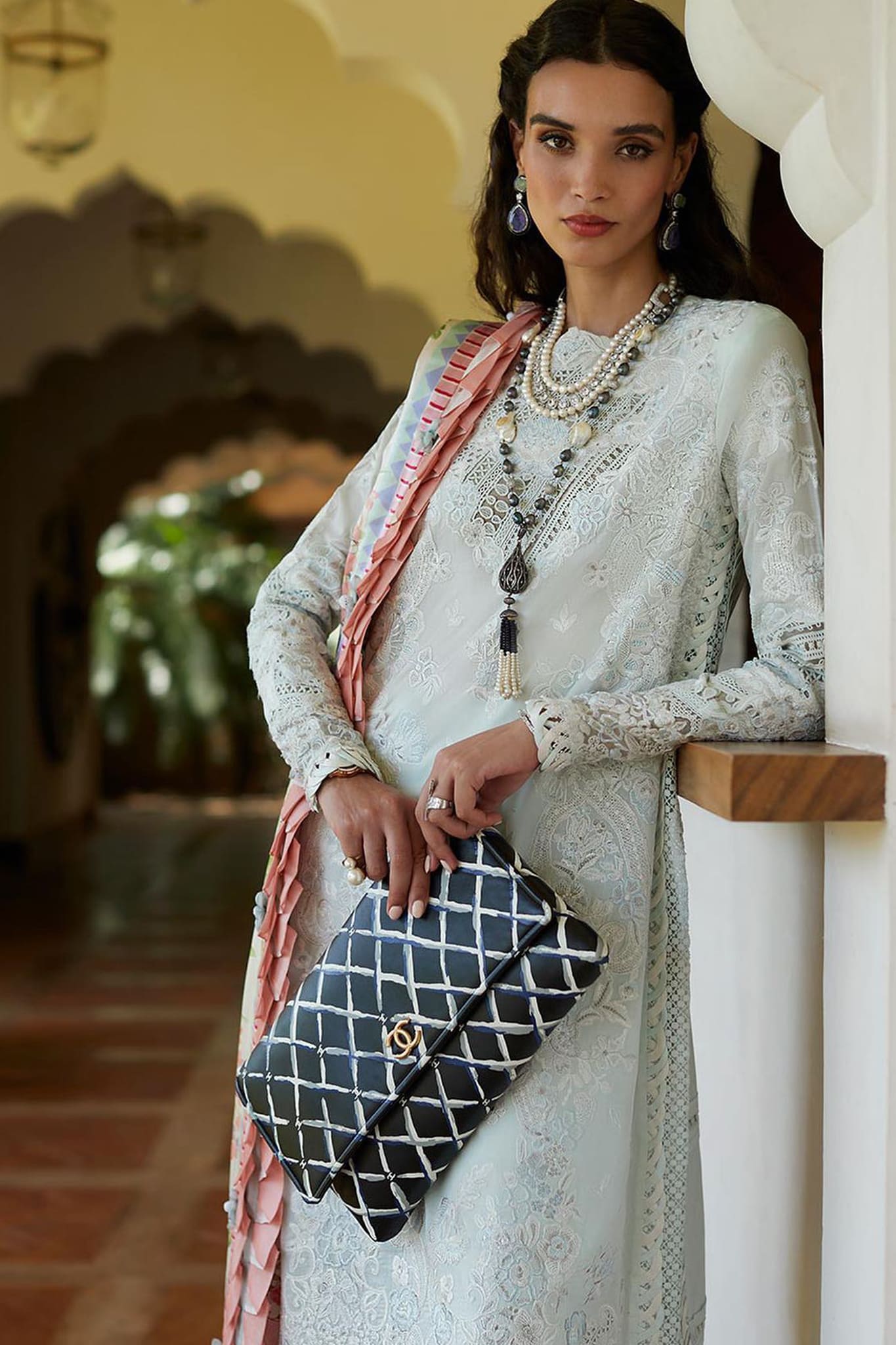 Elan Unstitched 3 Piece Luxury Lawn Collection'2023-EL23-07-B