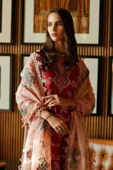 Astoria by Mushq Unstitched 3 Piece Festive Lawn Suit-07-Scarlet