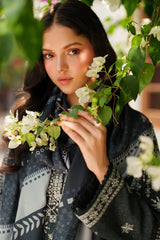 Meline By Farasha Unstitched 3 Piece Premium Viscose Collection'2025-07-Slate Gray