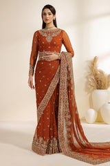 Meraki By Zarif Unstitched 3 Piece Luxury Formals Chiffon Edit Suit-ZR-MEK-07-SAWAN