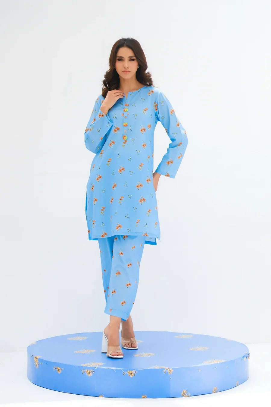 Dhaga Stitched 2 Piece Lawn Collection'2025-Matching separate 007