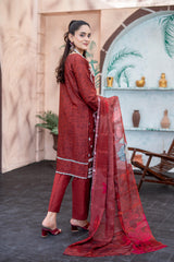 Dressline L Umer Textile New Stitched Fancy Emb Chikankari Lawn Fancy Printed Dupatta Collection