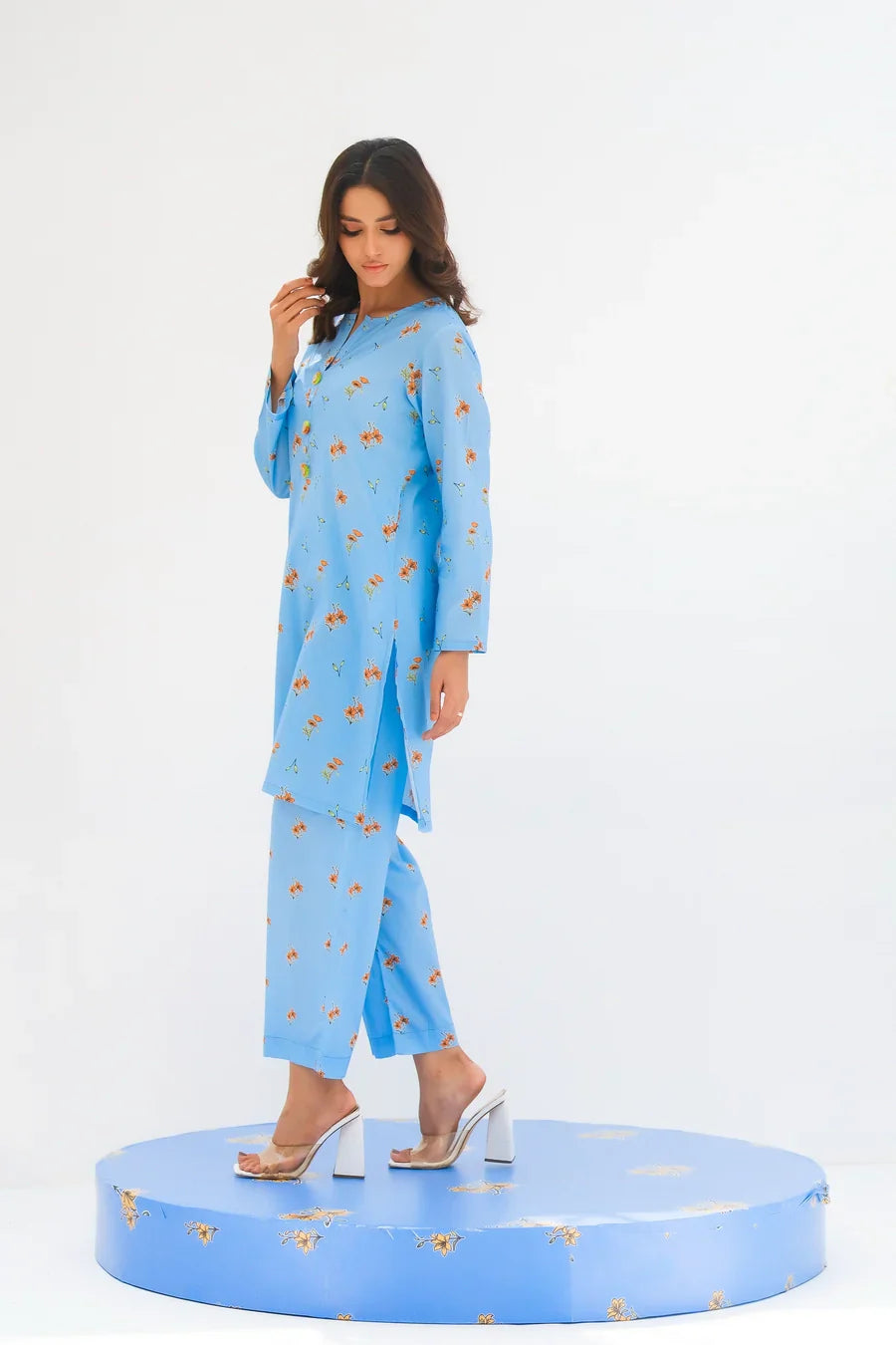 Dhaga Stitched 2 Piece Lawn Collection'2025-Matching separate 007