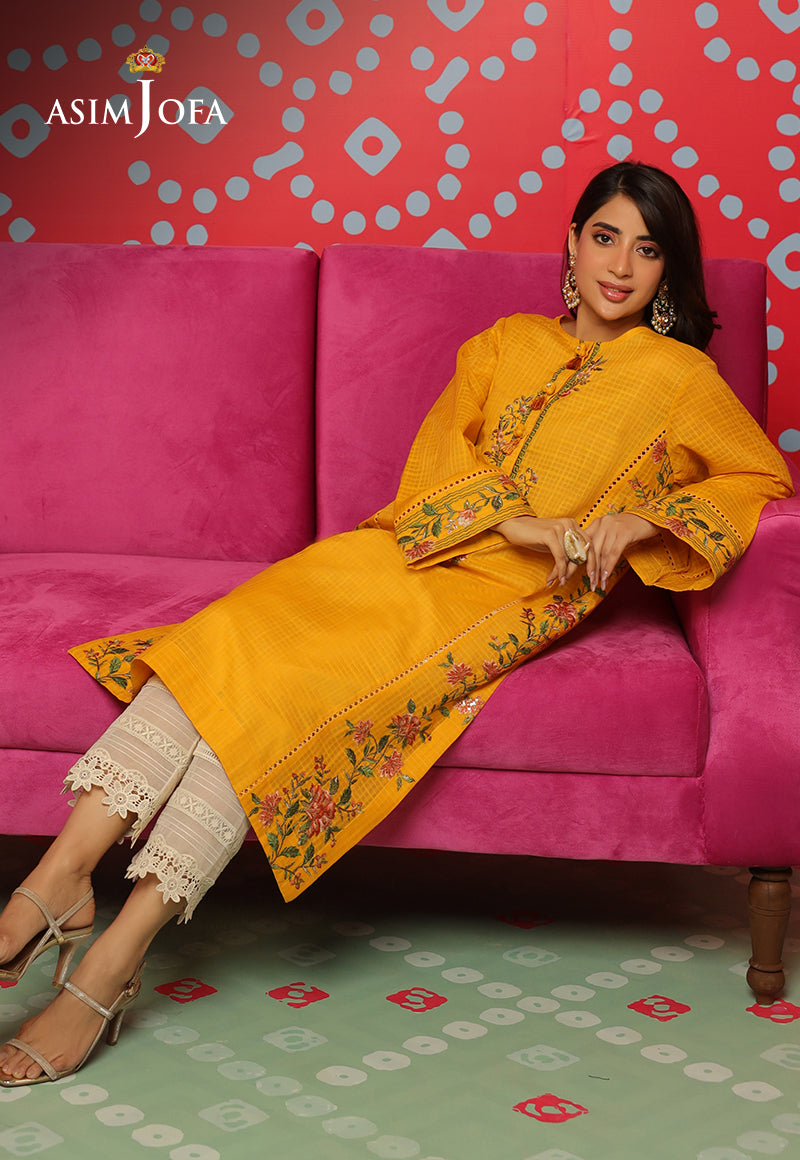 Asim Jofa Tara Sitara Ajtm-22 - 1 Pc Embroidered Self Jacquard 1 Pc