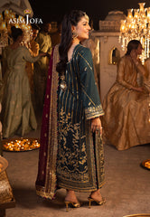 Asim Jofa Shehnai Festive Ajsh-20 Embroidered Raw Silk 3 Pcs