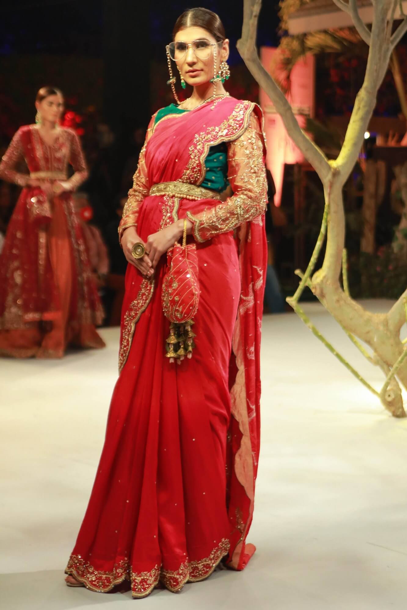 Zehnaseeb By Zaaviay Unstitched Kesariya
