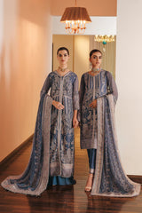 Lueur by Farasha Unstitched 3 Piece Luxury Formals Suit-08-Adeline