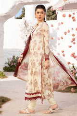 M.Basics By Maria B Unstitched 3 Piece Lawn Vol-01 Collection-08-A