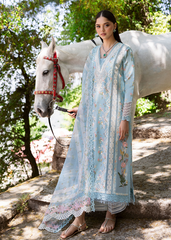 Bloom By Saira Shakira Unstitched 3 Piece Luxury Lawn Suit-08-B-Sweet Opel
