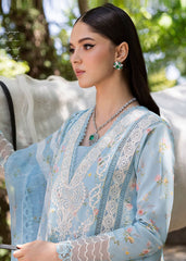 Bloom By Saira Shakira Unstitched 3 Piece Luxury Lawn Suit-08-B-Sweet Opel