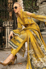 M Prints By Maria B Unstitched 3 Piece Cambric Fall Edit Suit-MPT-2308-B
