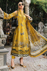 M Prints By Maria B Unstitched 3 Piece Cambric Fall Edit Suit-MPT-2308-B