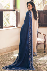 Symphony By Mushq Unstitched 3 Piece Emb Karandi Suit-08-Saffron Kiss
