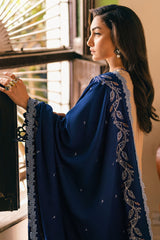 Symphony By Mushq Unstitched 3 Piece Emb Karandi Suit-08-Saffron Kiss