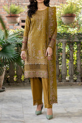 Bahaar by Farasha Unstitched 3 Piece Emb Lawn Suit-08-Summer Bloom