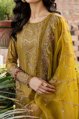 Bahaar by Farasha Unstitched 3 Piece Emb Lawn Suit-08-Summer Bloom