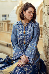 Broadway By Mushq Unstitched 3 Piece Winter Suit-MWI-08-Tender Glance