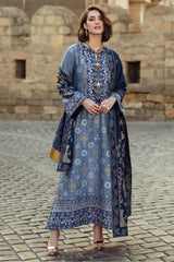Broadway By Mushq Unstitched 3 Piece Winter Suit-MWI-08-Tender Glance