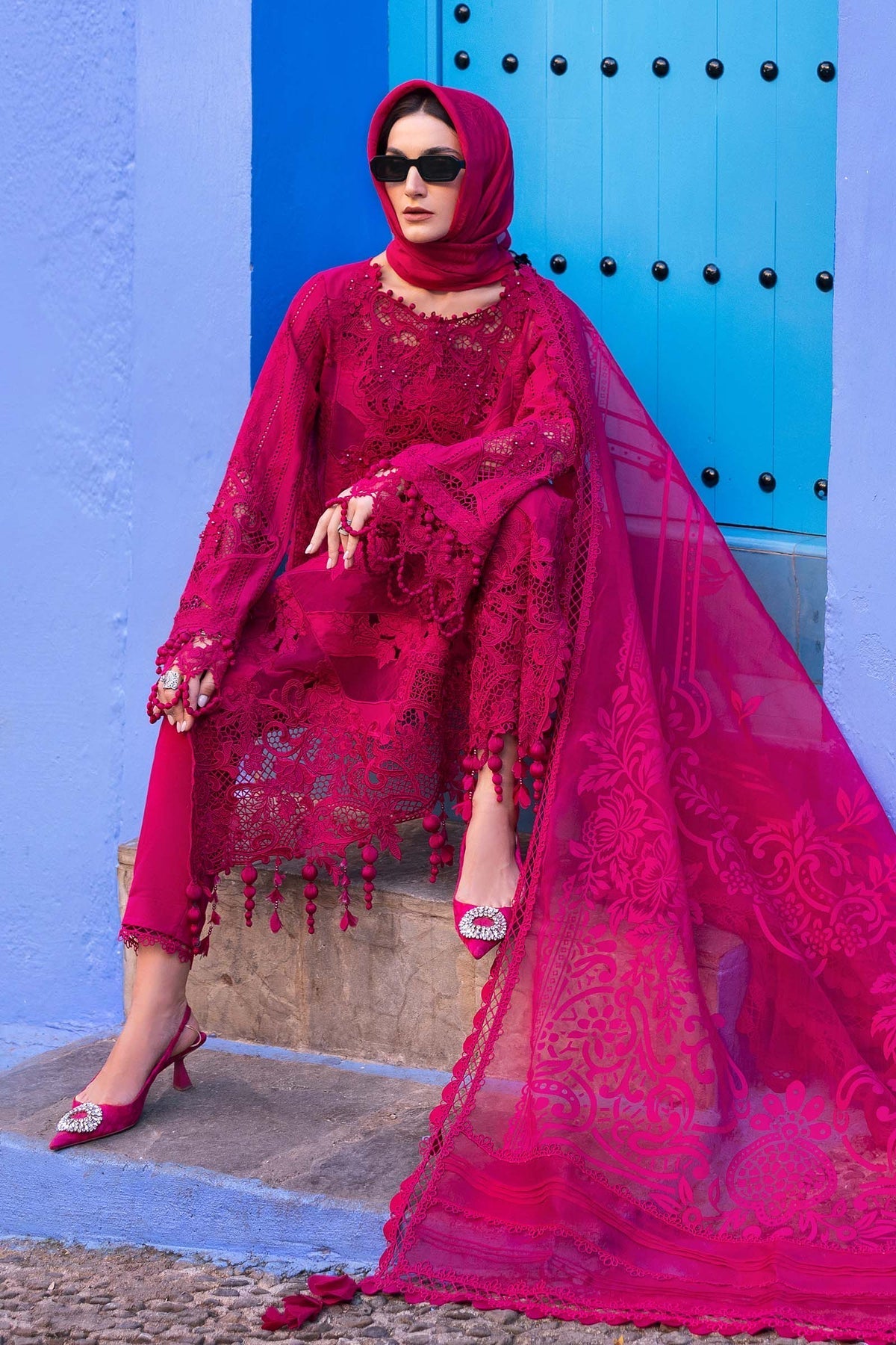 Voyage A'Luxe By Maria B Unstitched 3 Piece Lawn Collection'2025-ML-2508-A