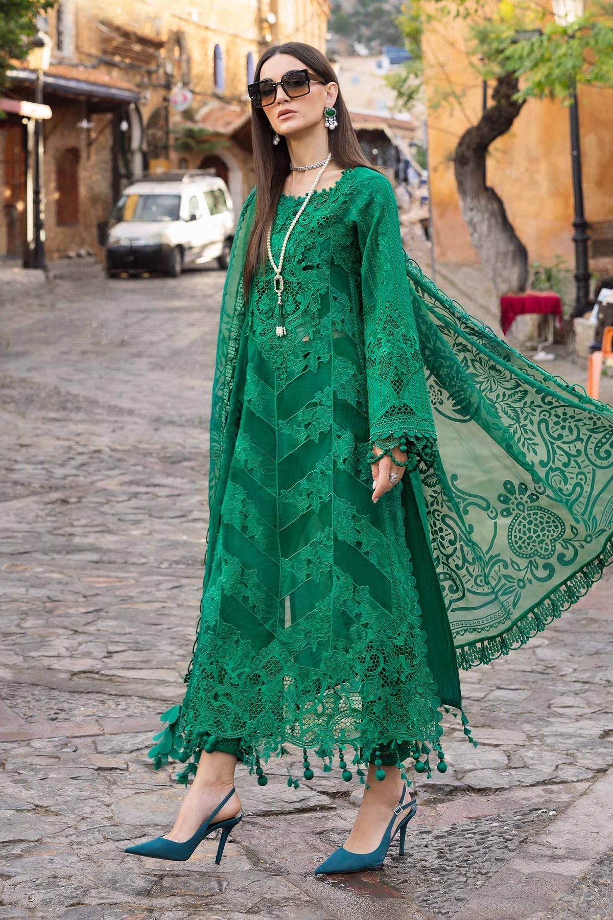 Voyage A'Luxe By Maria B Unstitched 3 Piece Lawn Collection'2025-ML-2508-B