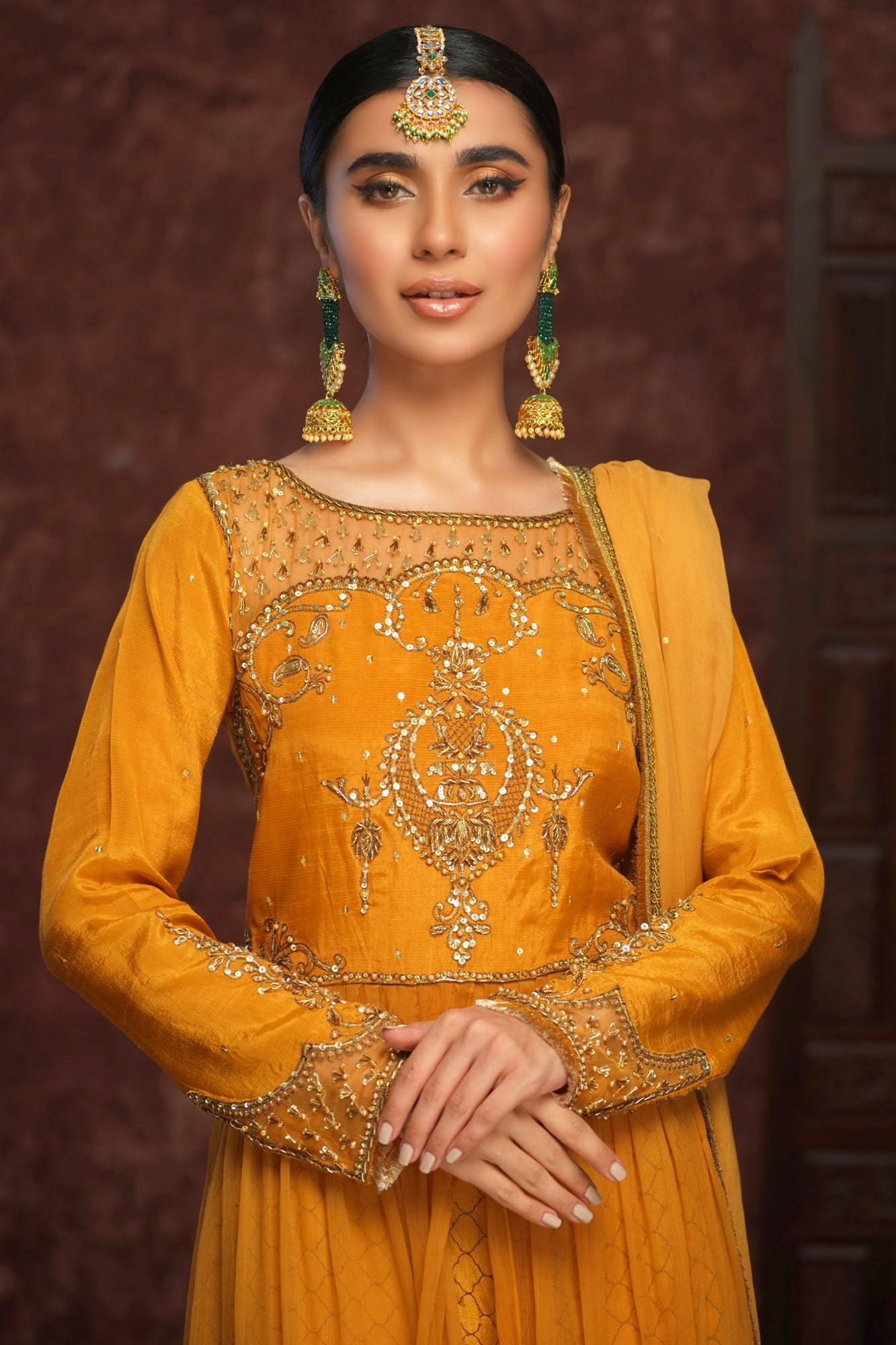 Gehna By Zaaviay Stitched Sona (Chiffon - Three Piece)