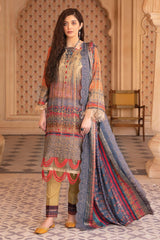Mahee's by Riaz Arts Unstitched 3 Piece Emb Staple Slub Suit-SS-08