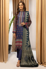 Zarki's by Riaz Arts Unstitched 3 Piece Printed Kundan Sateen Suit-KS-08